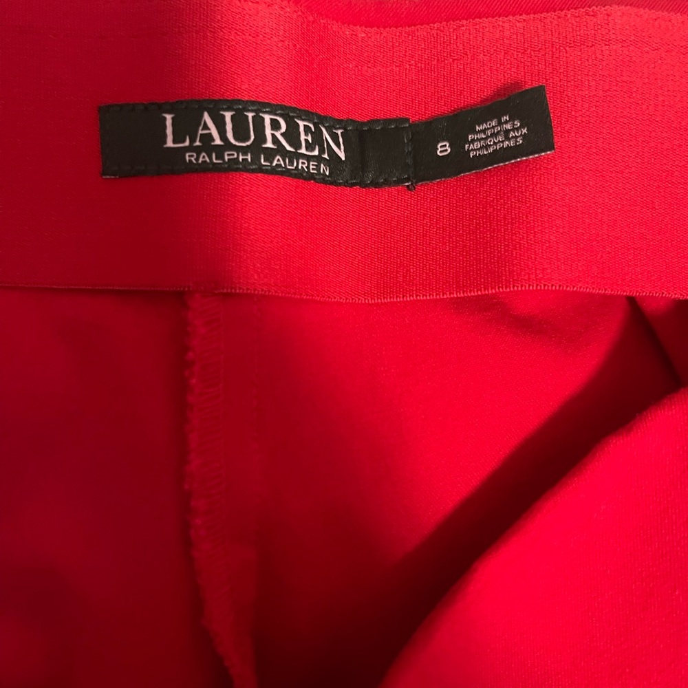 Lauren Ralph Lauren red capri pants